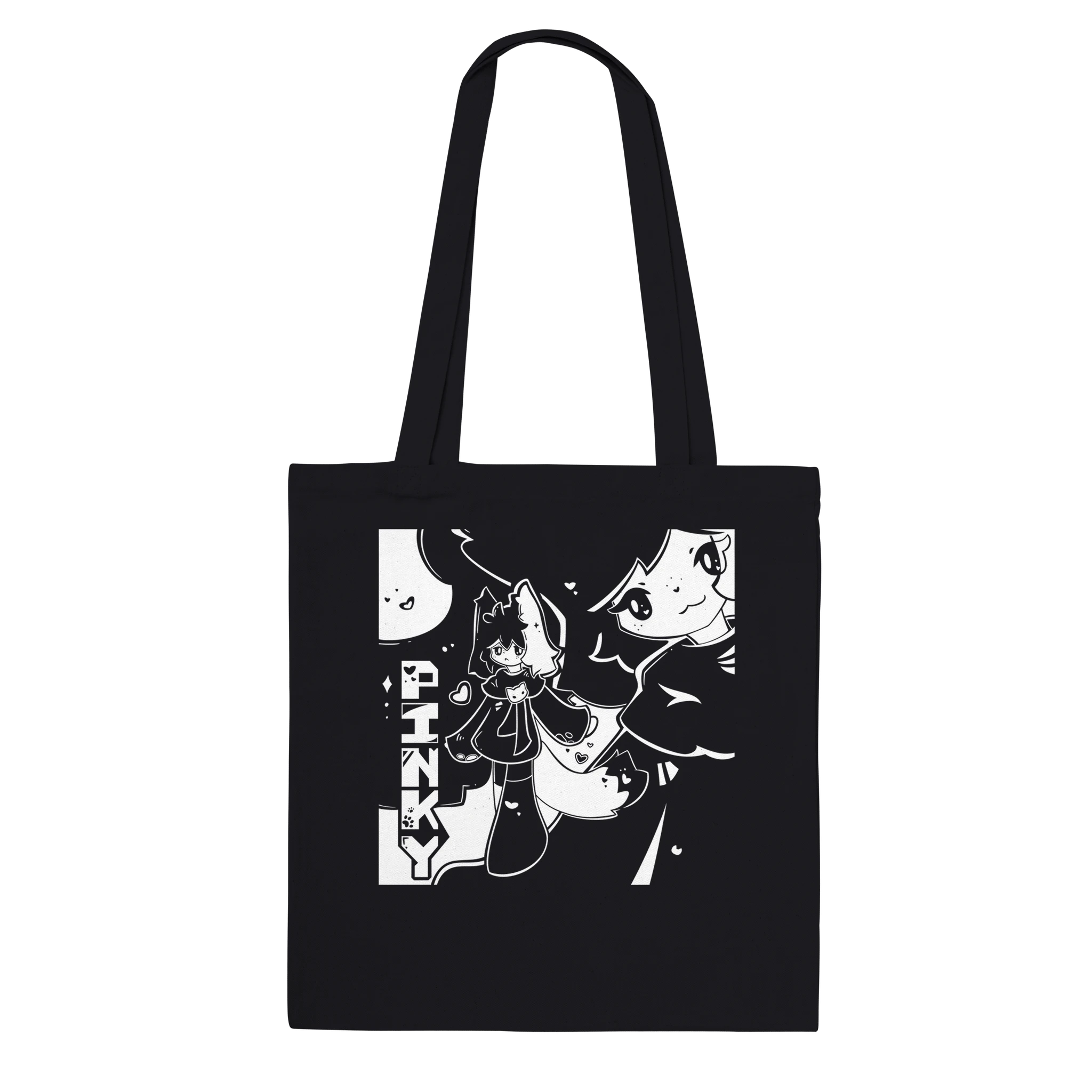 Black ponky totebag