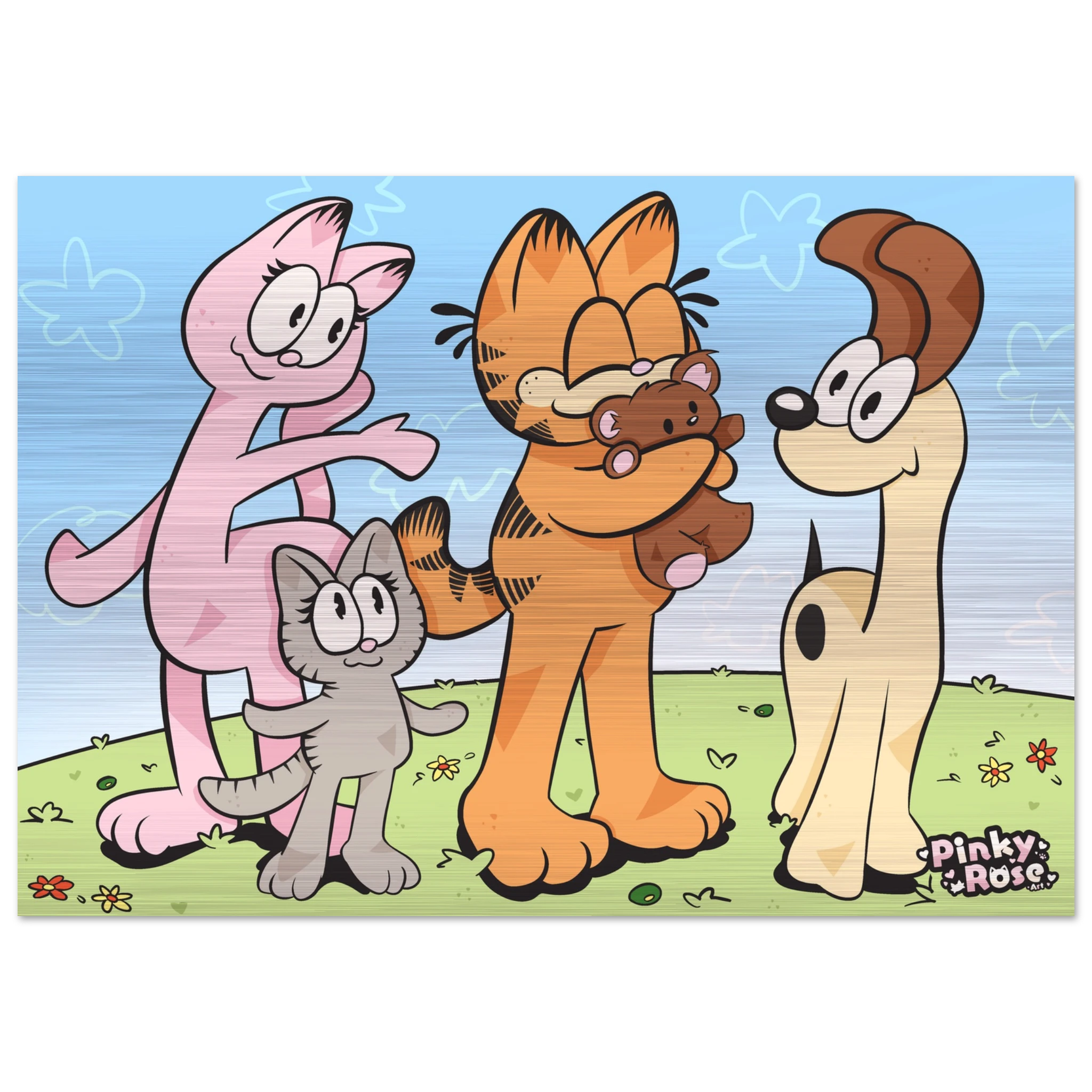 brushed aluminium garf